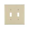 Leviton Wallplat 2G Toggle Iv 80509-00I